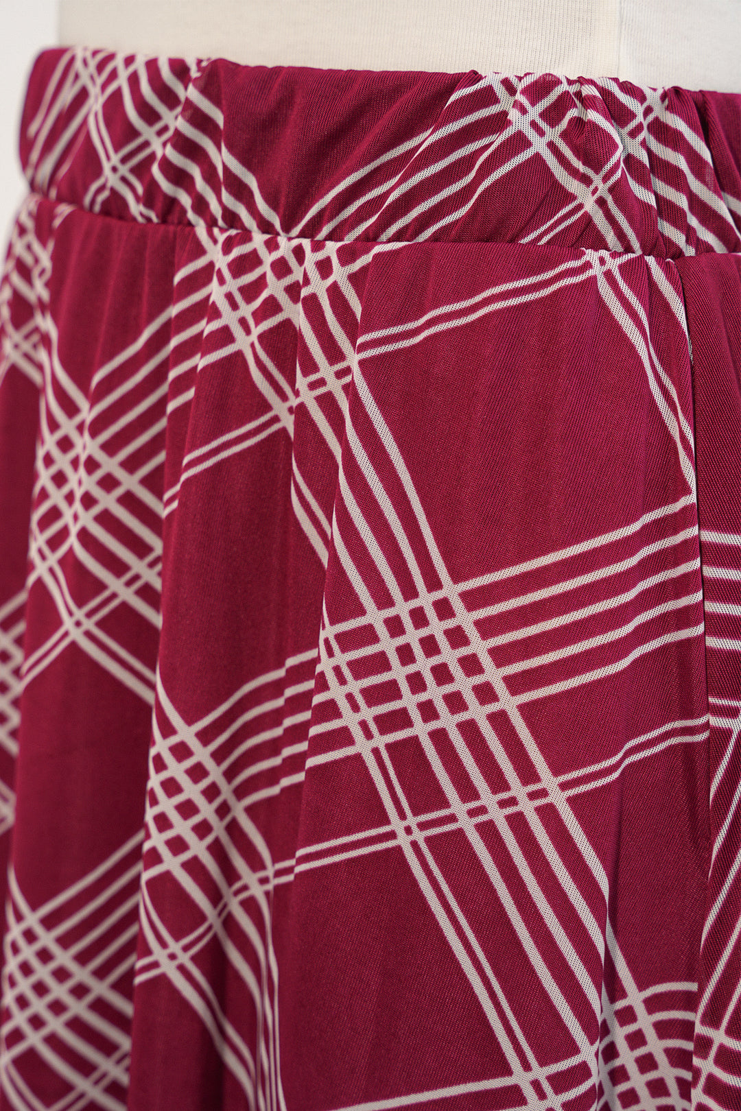 Bigdart Jupe doublée à motifs pour femme 8075 - Bordeaux profond