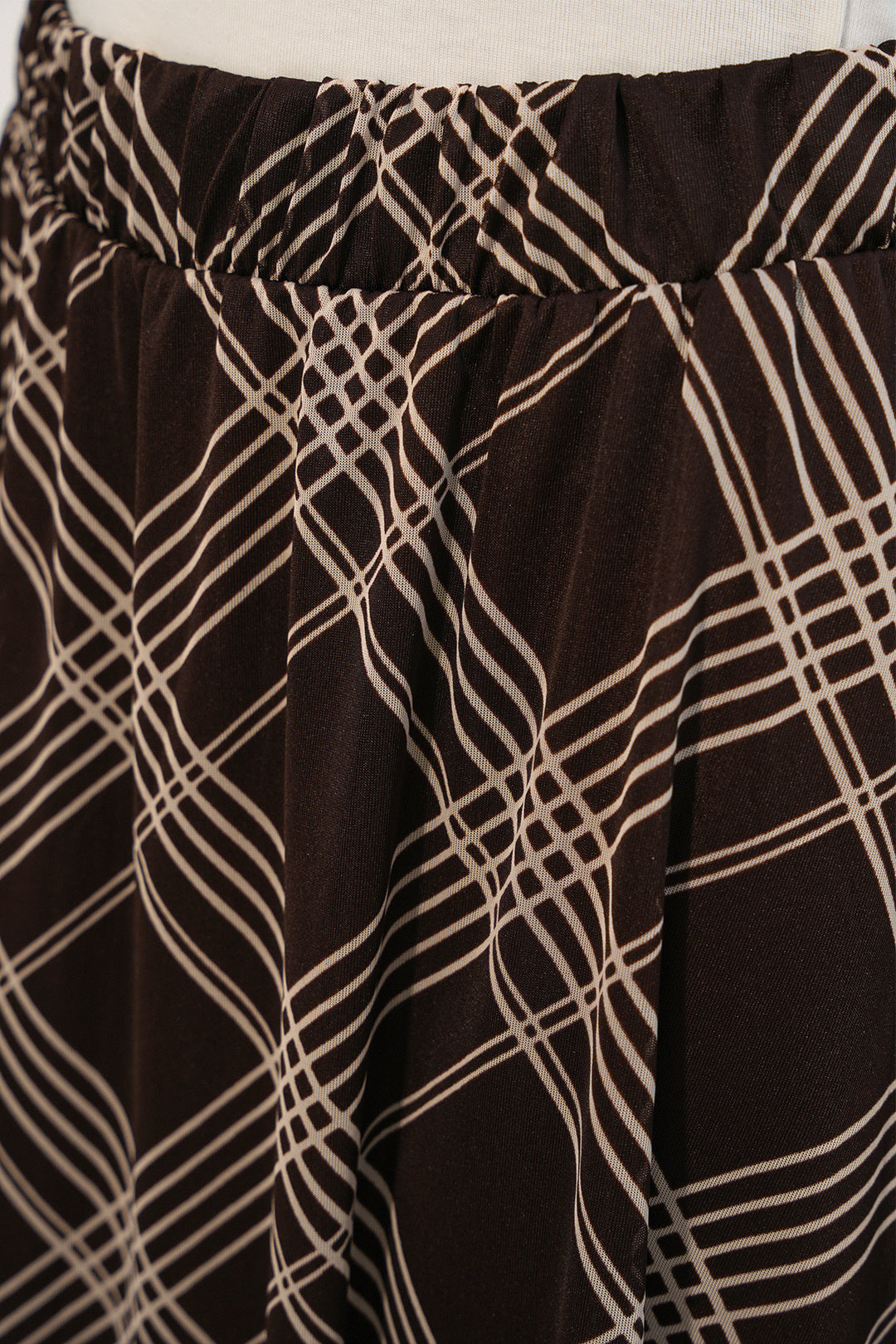 Bigdart Jupe doublée à motifs pour femme 8075 - Marron profond