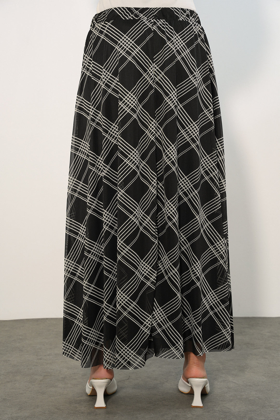 Bigdart Jupe doublée à motifs pour femme 8075 - Noir profond