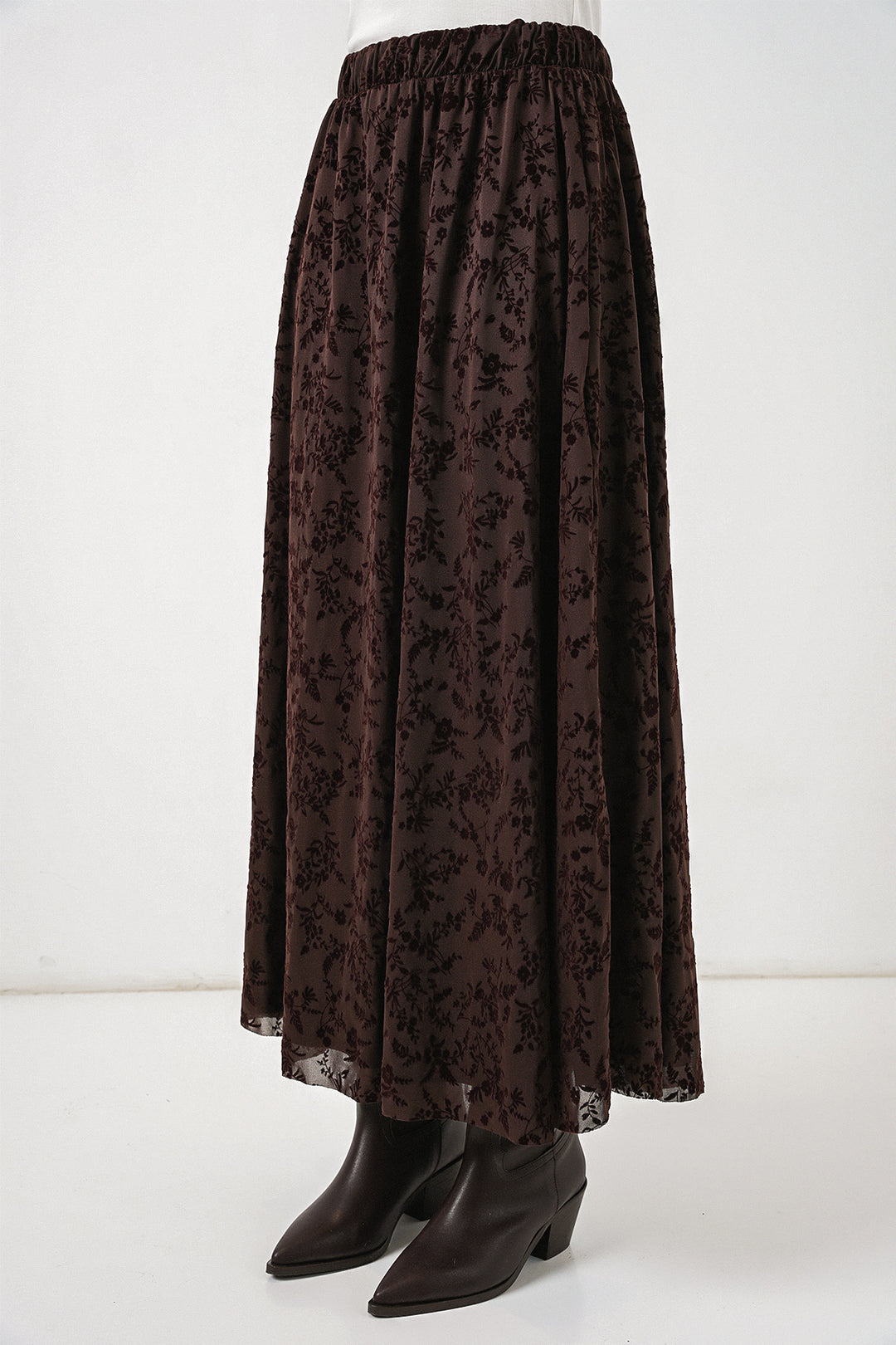 Bigdart Jupe Femme à Motifs Doublée 8075 - Marron