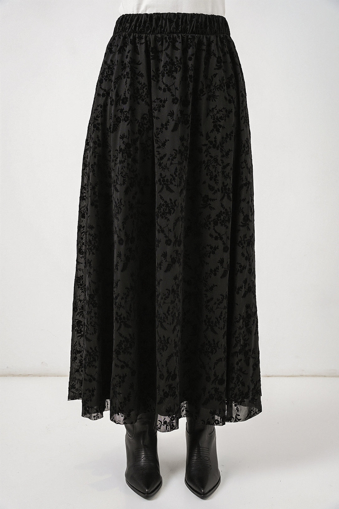 Bigdart Jupe Femme à Motifs Doublée 8075 - Noir