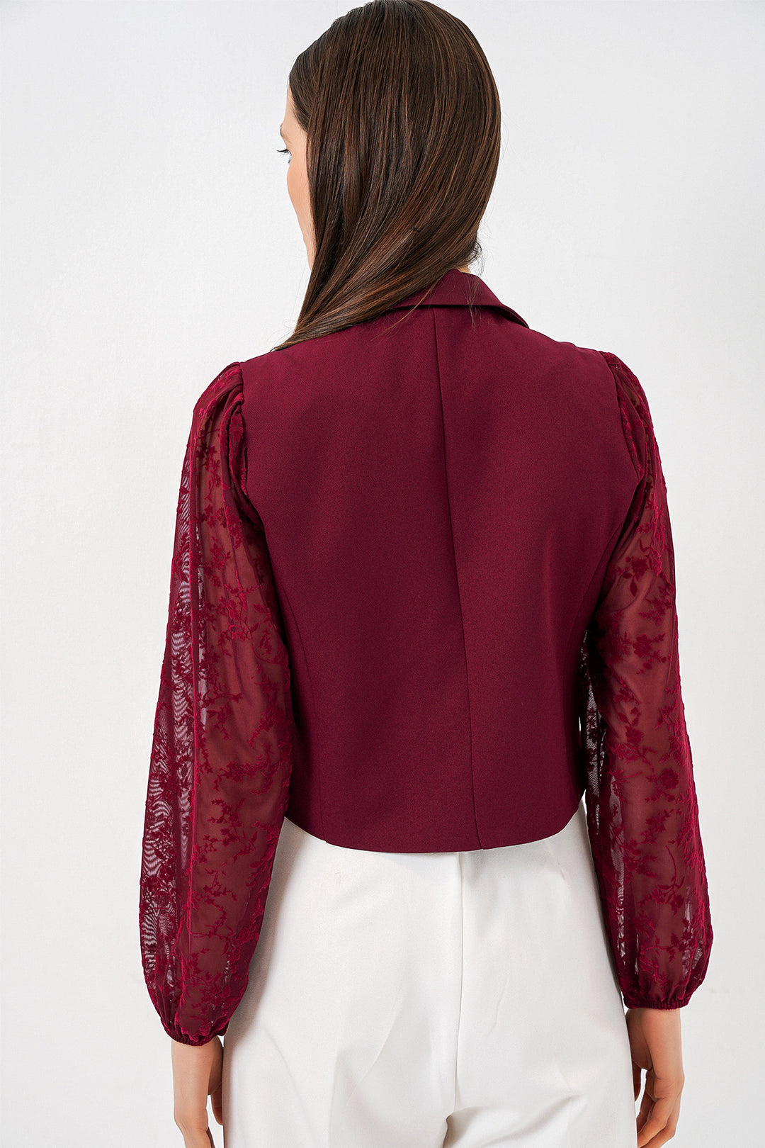Bigdart Veste courte à motifs femme 0751 - Bordeaux