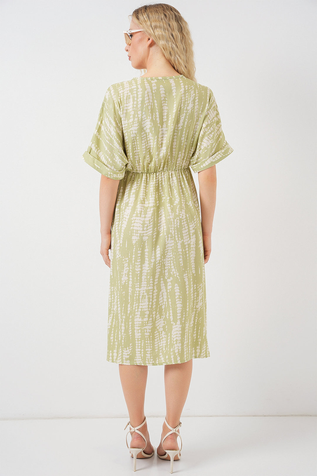 Bigdart Robe à manches courtes à motifs pour femme 2569 - e.Vert