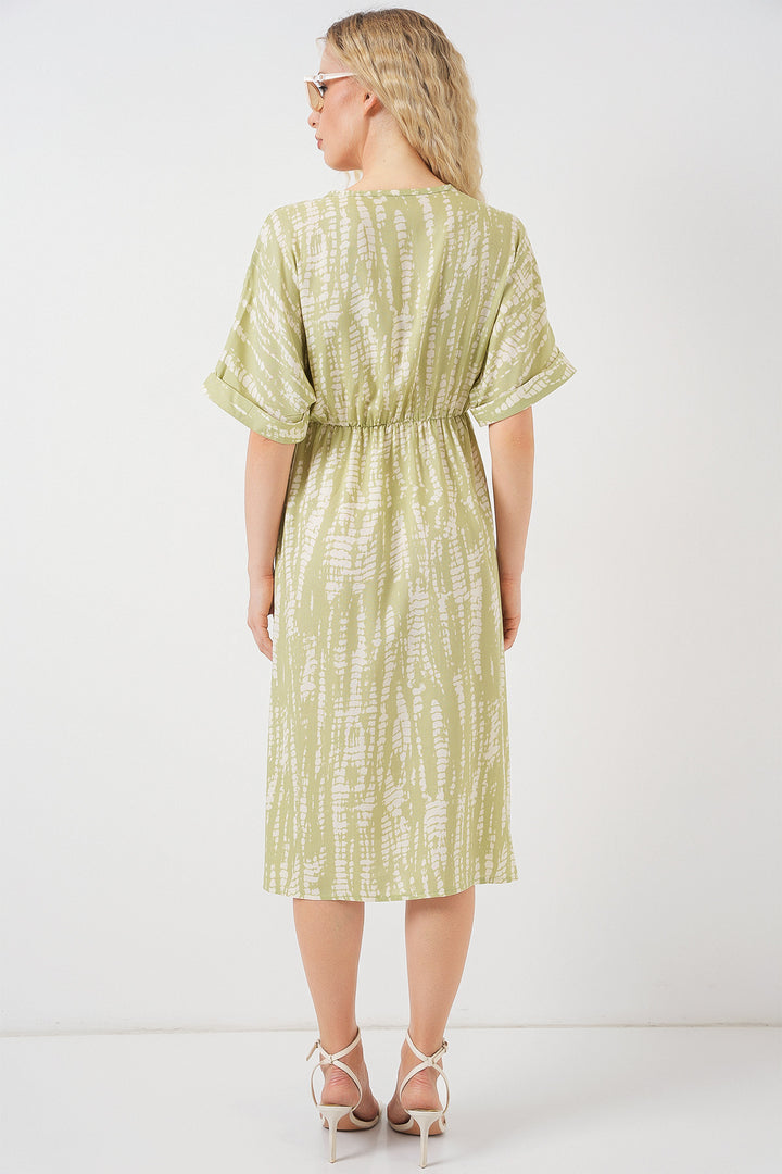 Bigdart Robe à manches courtes à motifs pour femme 2569 - e.Vert