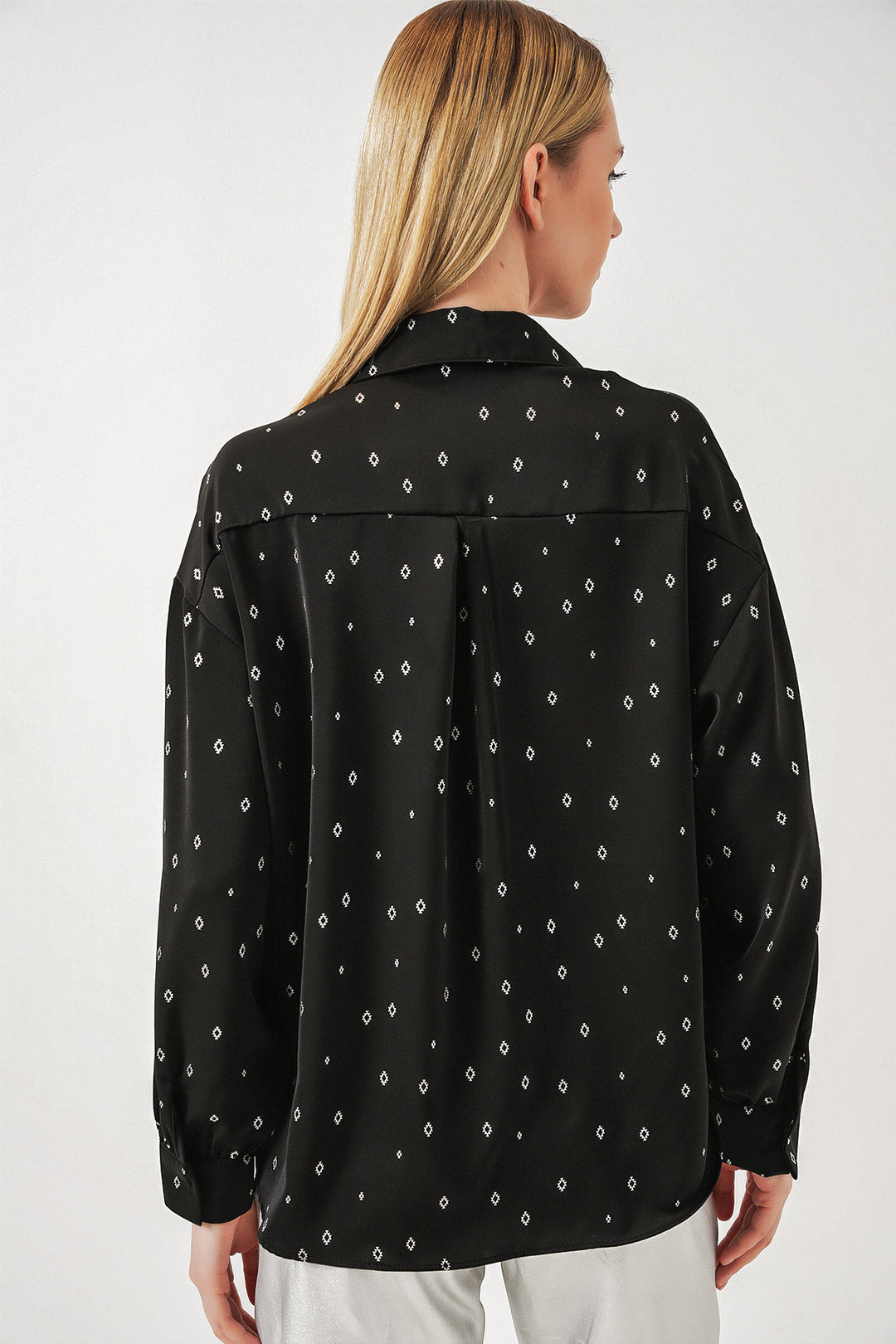 Bigdart Chemise oversize à motifs femme 20361 - Noir - Argent