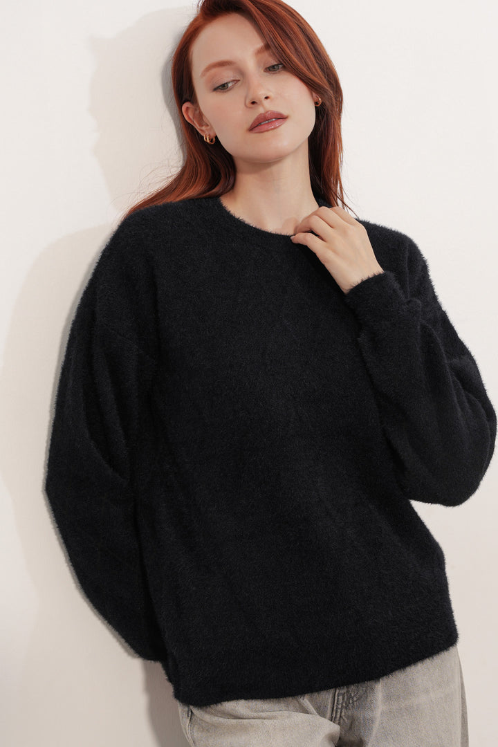 Bigdart Pull oversize à motifs 15970 - Noir