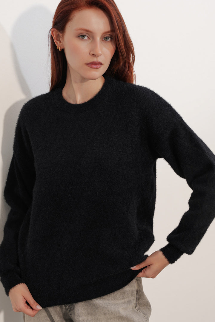 Bigdart Pull oversize à motifs 15970 - Noir