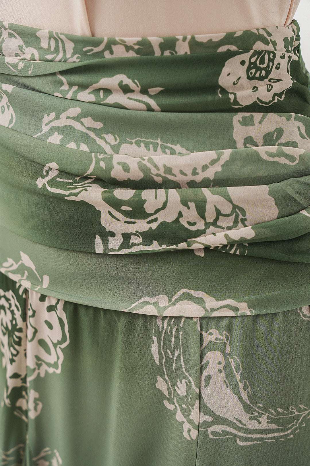 Bigdart Jupe en chiffon à motifs pour femme 8057 - Vert clair