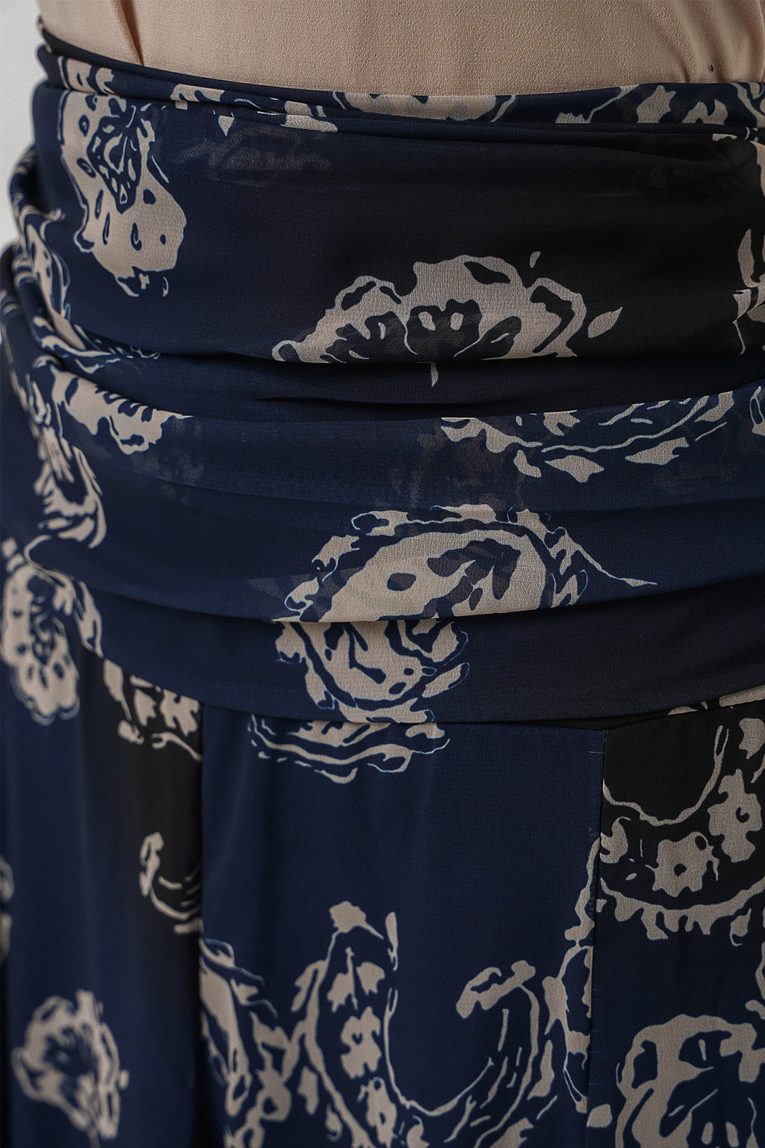 Bigdart Jupe en chiffon à motifs pour femme 8057 - Bleu marine
