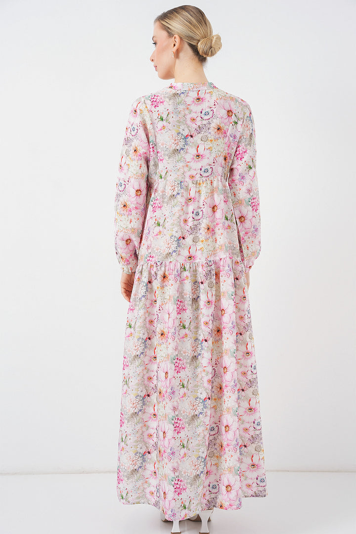 Bigdart Robe de hijab à motifs pour femmes 2583 - Rose