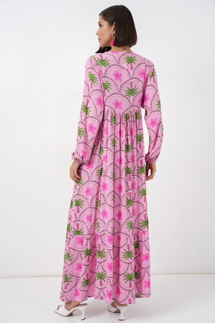 Bigdart Robe de hijab à motifs pour femme 2594 - Rose
