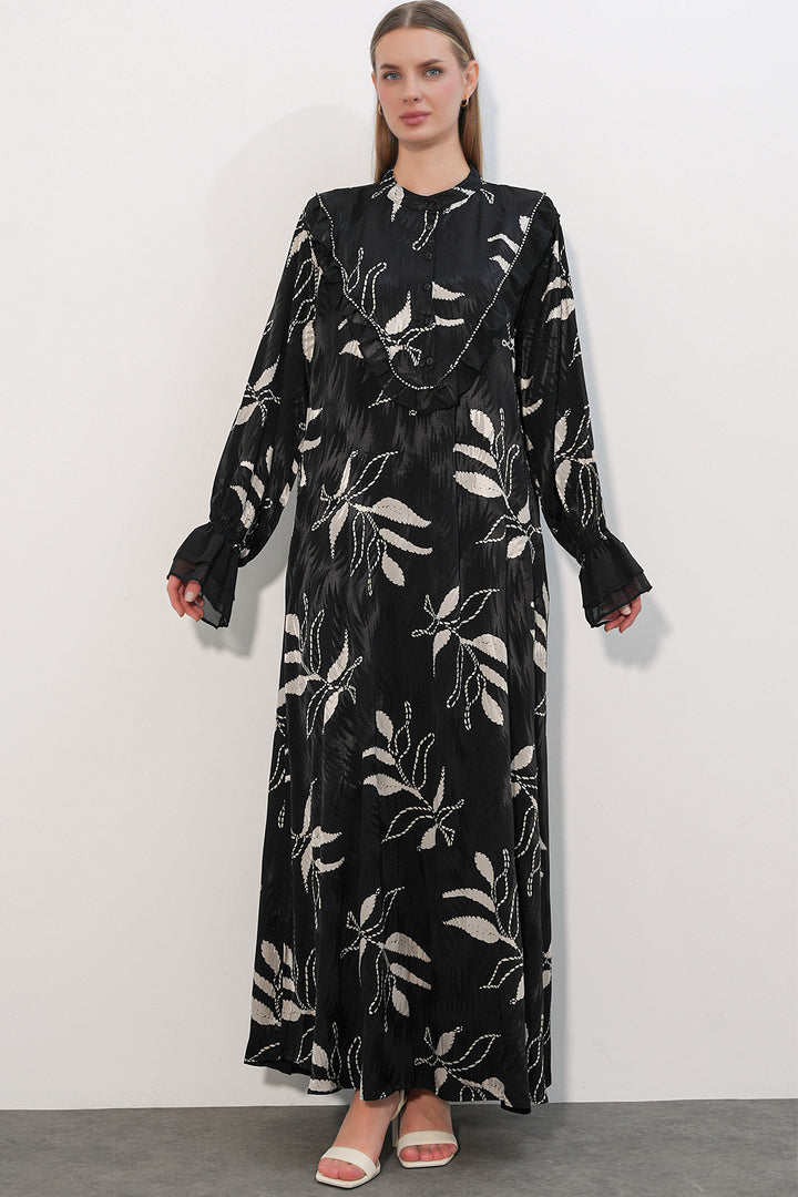 Bigdart Robe de soirée longue à motifs pour femme 2620 - Noir