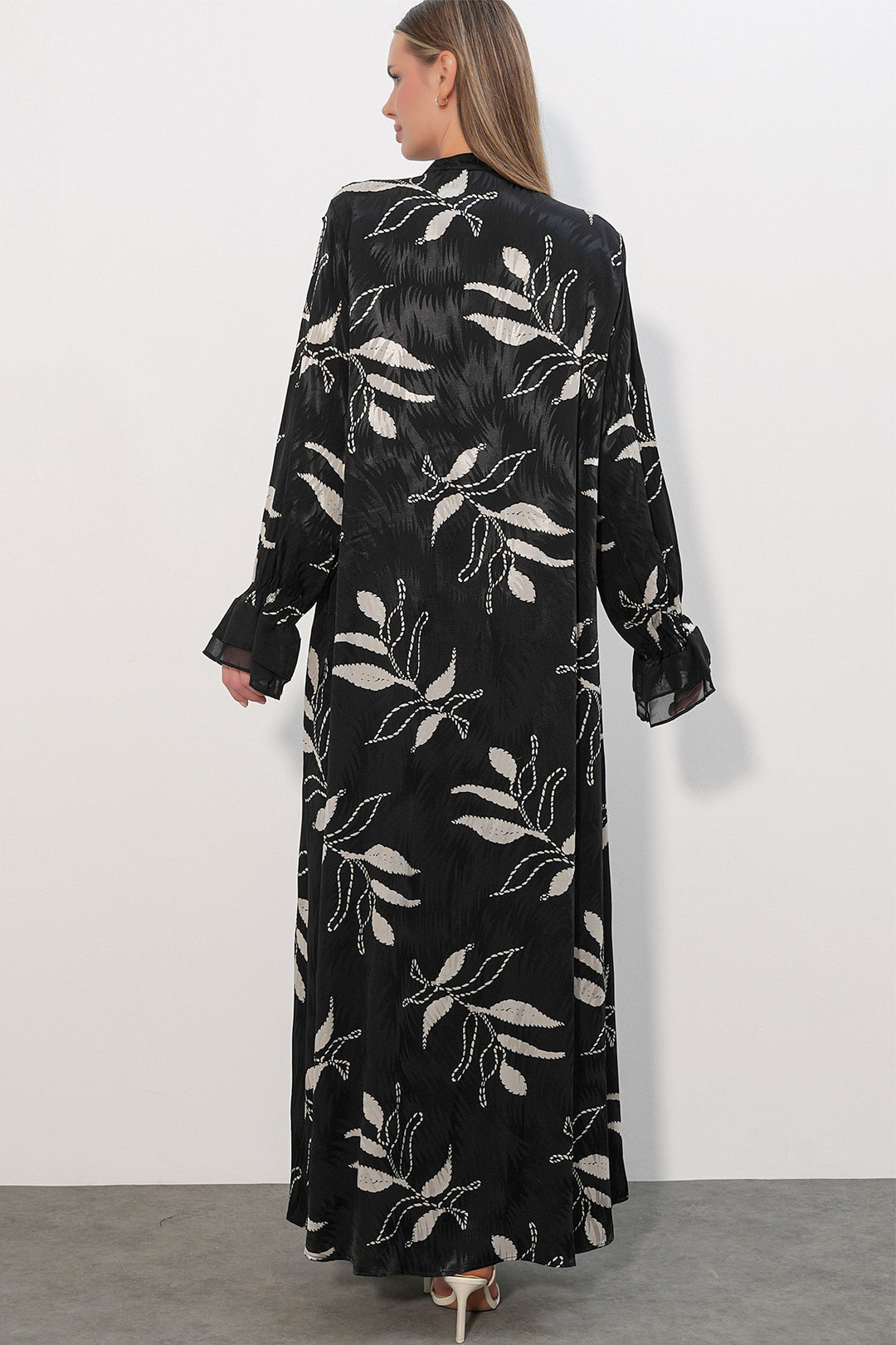 Bigdart Robe de soirée longue à motifs pour femme 2620 - Noir