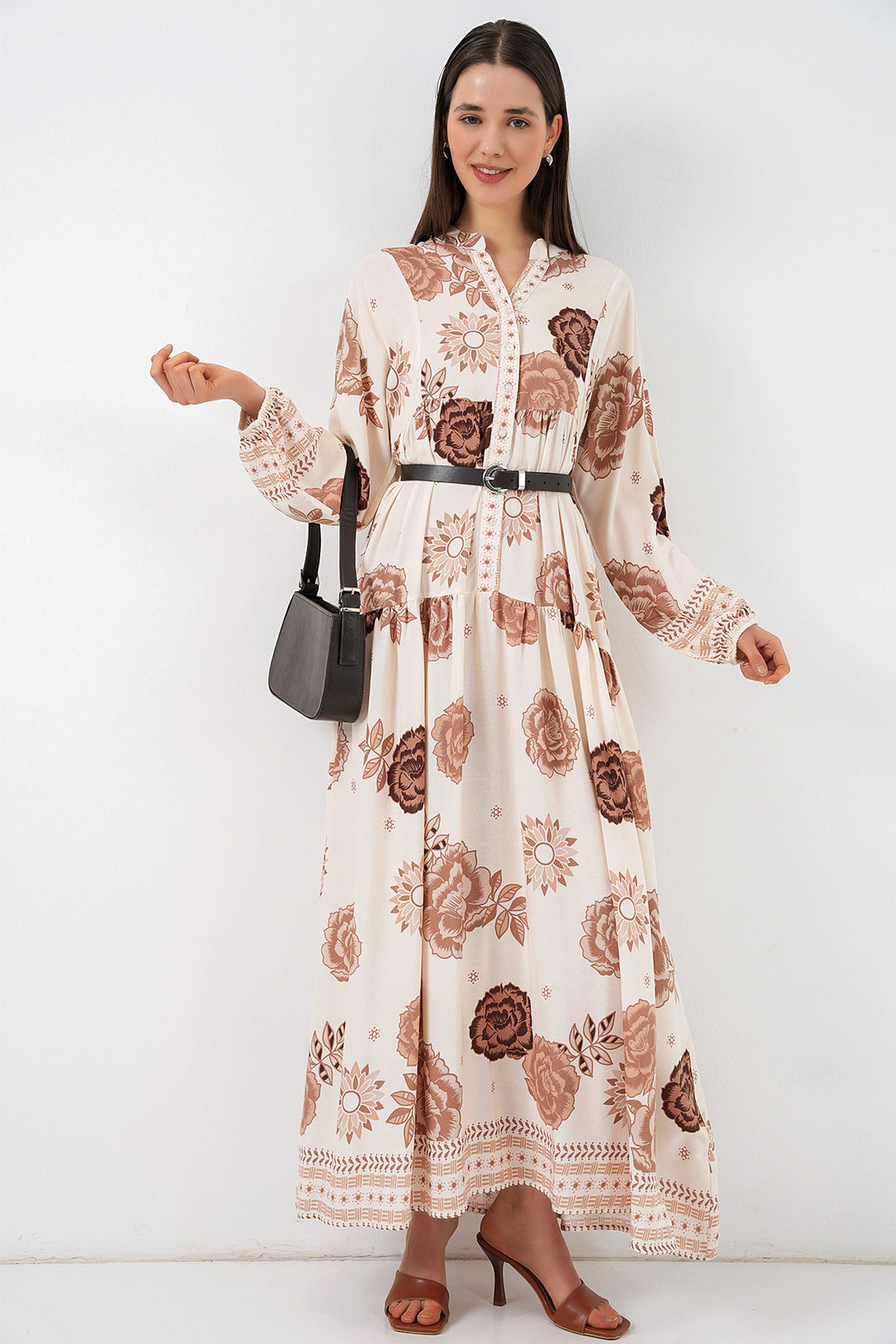 Bigdart Robe longue à motifs pour femmes 2585 - A.Bej