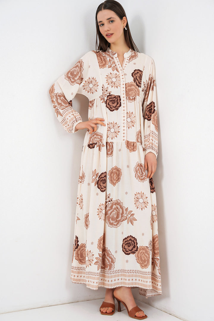 Bigdart Robe longue à motifs pour femmes 2585 - A.Bej