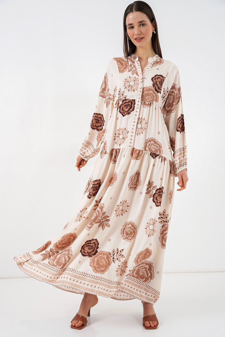 Bigdart Robe longue à motifs pour femmes 2585 - A.Bej