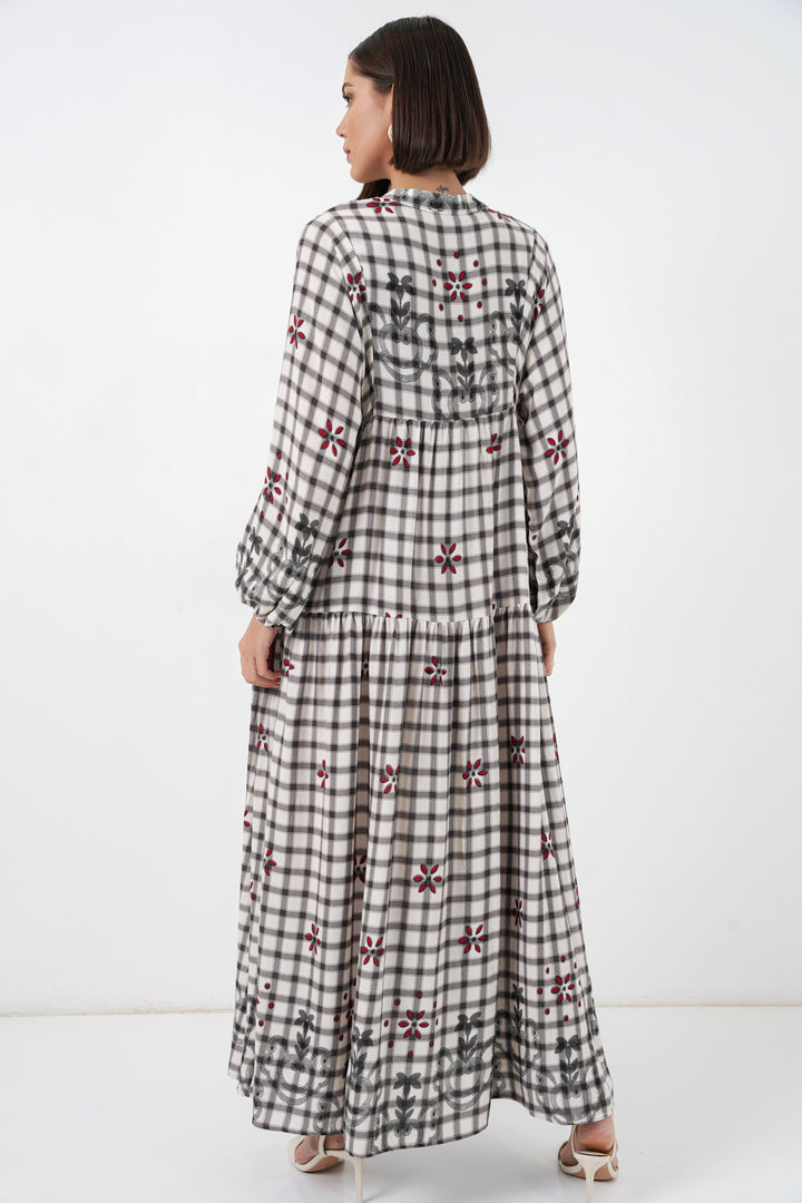 Bigdart Robe longue à motifs pour femme 2585 - A.Gris