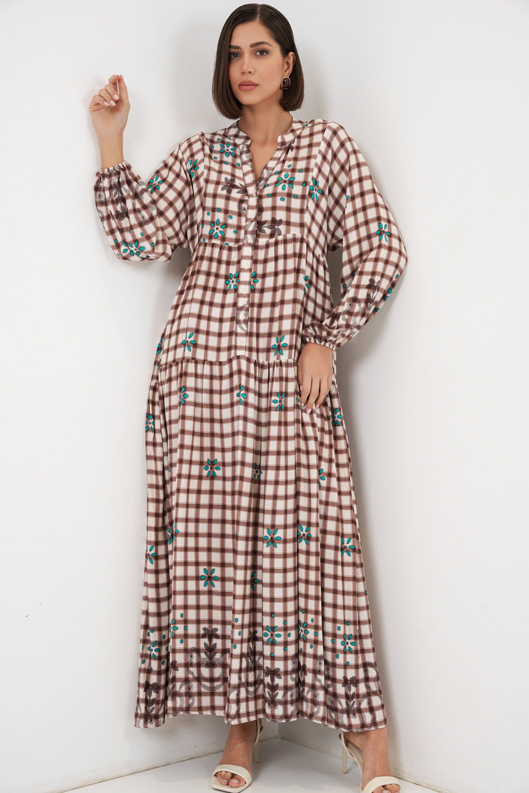 Bigdart Robe longue à motifs pour femme 2585 - A.Taba
