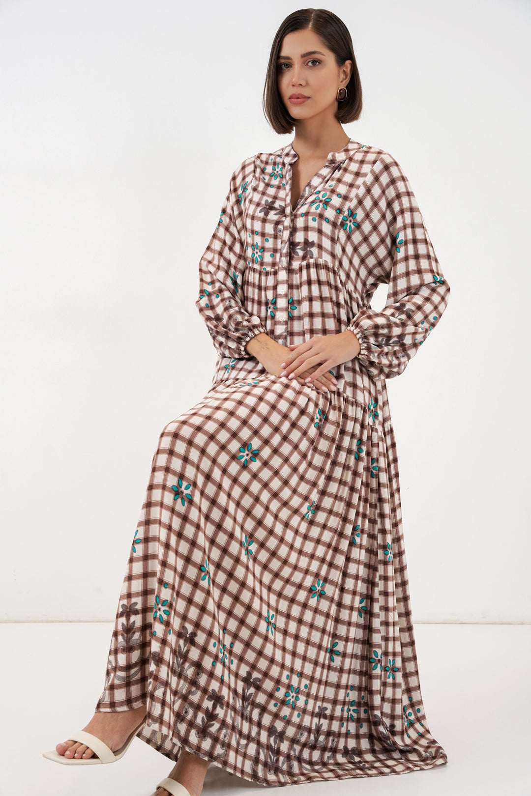 Bigdart Robe longue à motifs pour femme 2585 - A.Taba