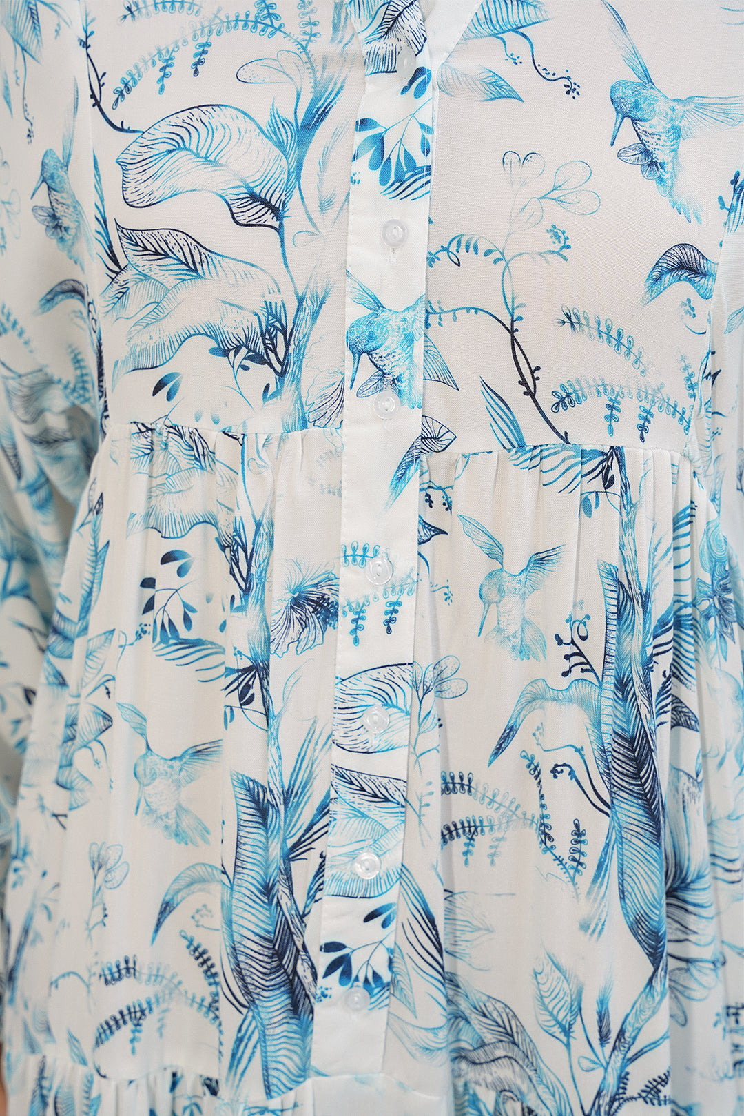 Bigdart Robe longue modeste à motifs pour femmes 2585 - B.Blanc