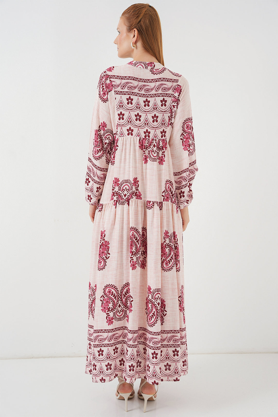 Bigdart Robe longue à motifs femme 2585 - b.Rouge