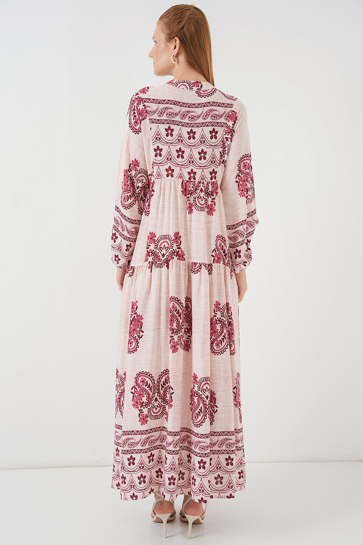 Bigdart Robe longue à motifs femme 2585 - b.Rouge