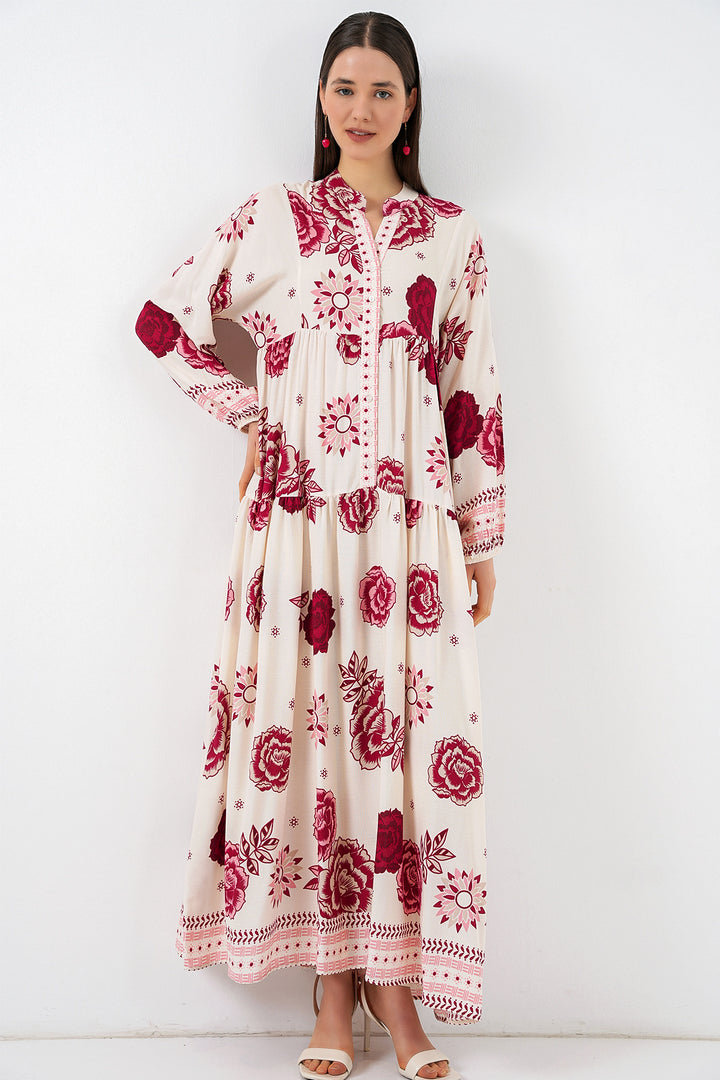 Bigdart Robe longue modifiée pour femme 2585 - Bordeaux 1
