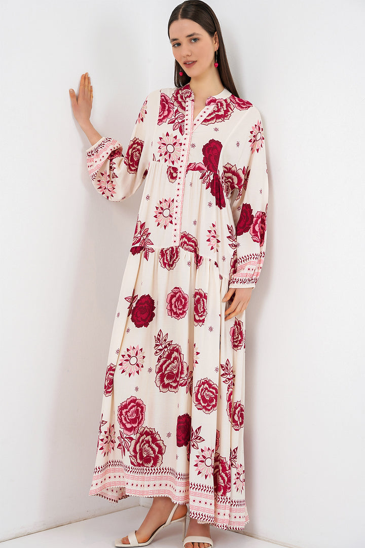 Bigdart Robe longue modifiée pour femme 2585 - Bordeaux 1