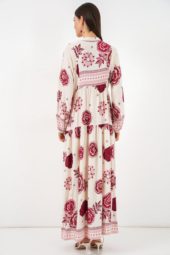 Bigdart Robe longue modifiée pour femme 2585 - Bordeaux 1