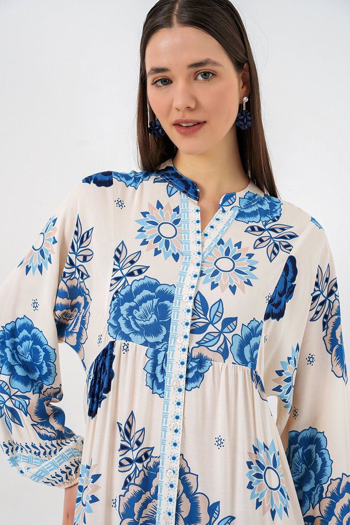 Bigdart Robe longue modifiée pour femme 2585 - Bleu saphir