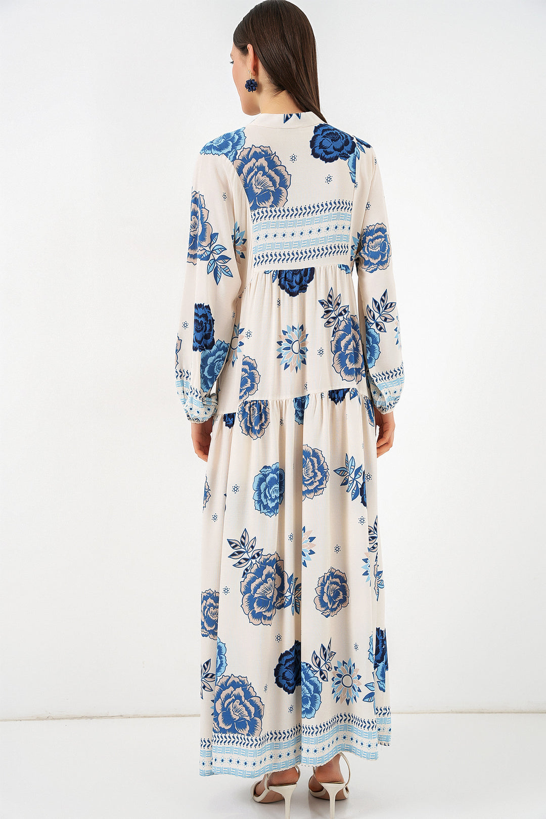 Bigdart Robe longue modifiée pour femme 2585 - Bleu saphir