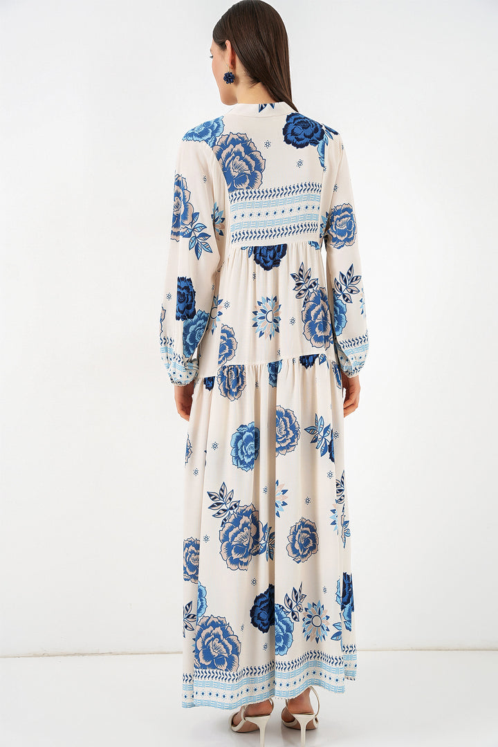Bigdart Robe longue modifiée pour femme 2585 - Bleu saphir