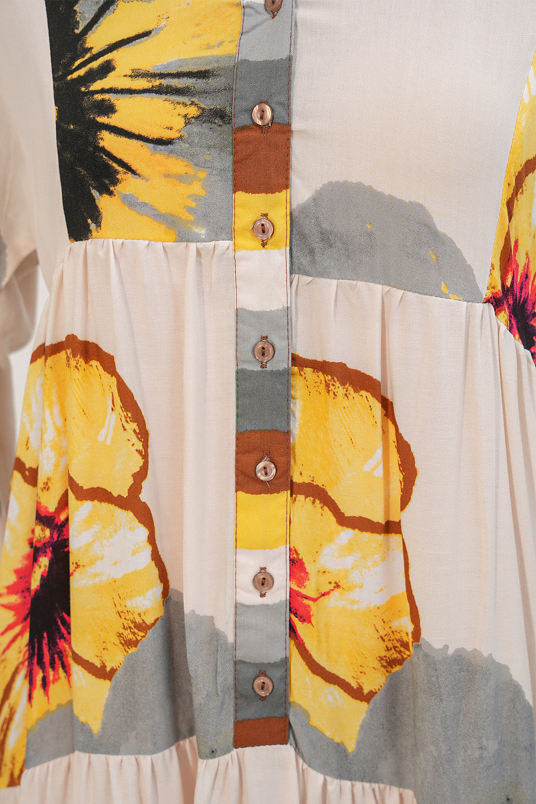 Bigdart Robe longue modeste à motifs pour femmes 2585 - C.Jaune