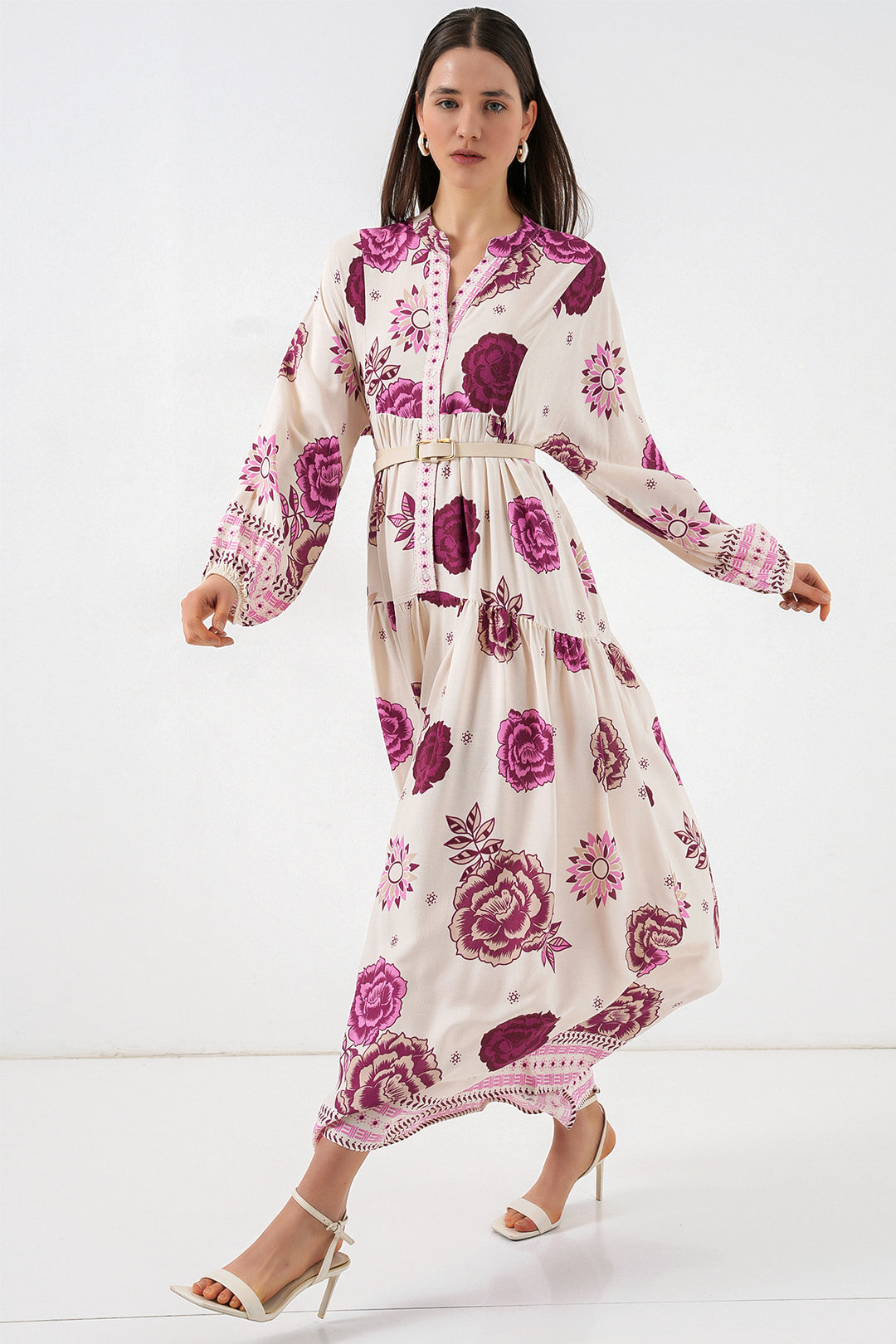 Bigdart Robe longue modifiée pour femme 2585 - Fuchsia foncé