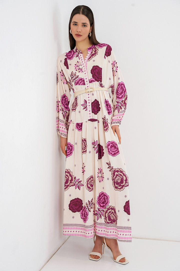 Bigdart Robe longue modifiée pour femme 2585 - Fuchsia foncé