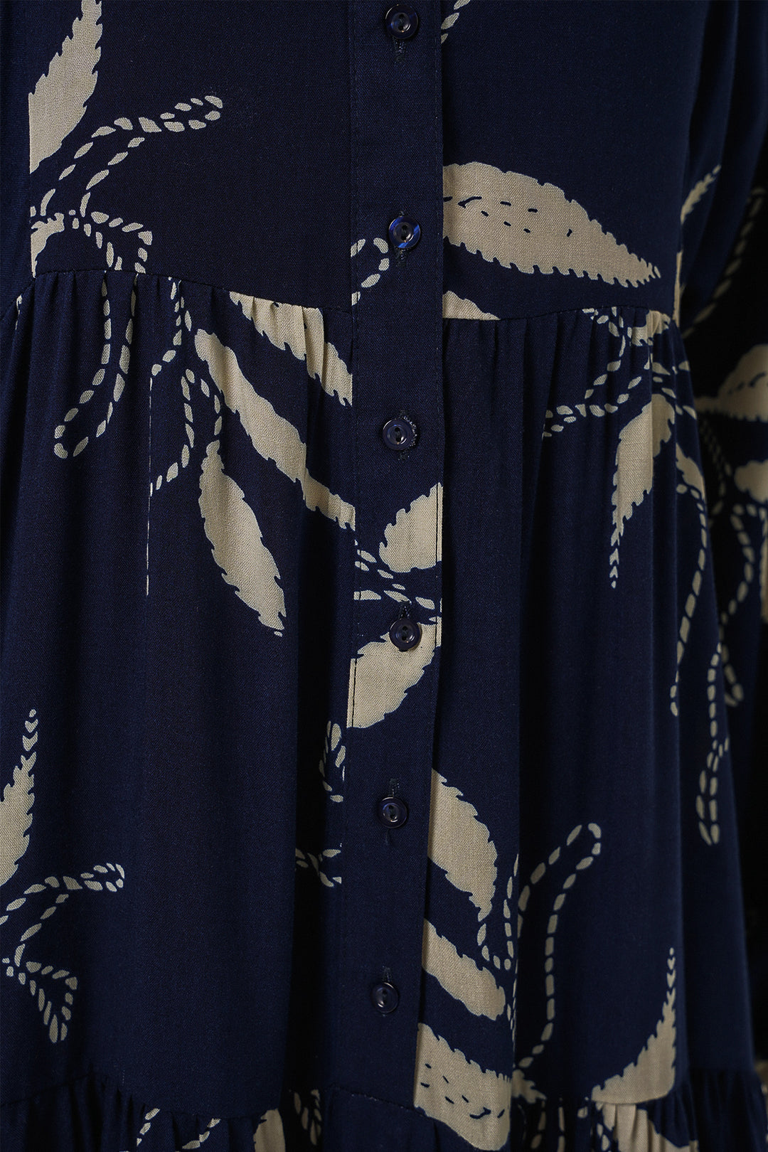 Bigdart Robe longue modestie à motifs femme 2585 - Bleu marine