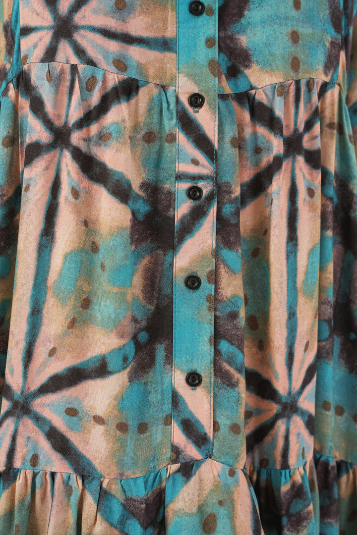 Bigdart Robe longue de hijab à motifs pour femmes 2585 - Menthe