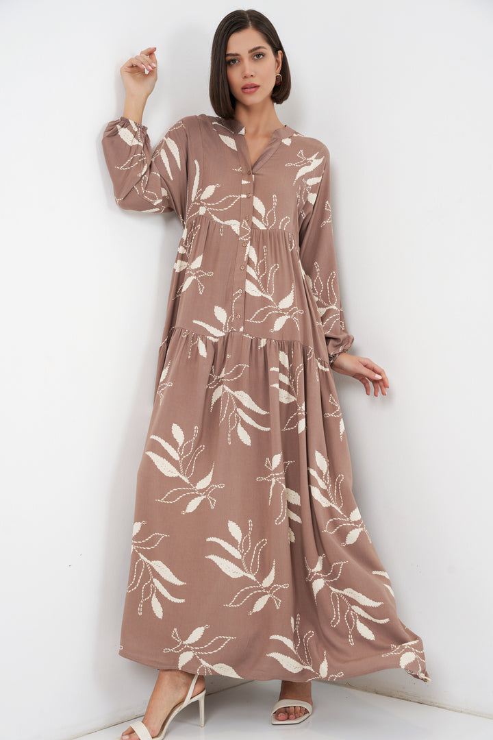Bigdart Robe longue modélisée pour femme 2585 - d.Vison