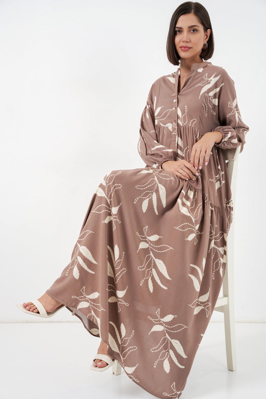 Bigdart Robe longue modélisée pour femme 2585 - d.Vison