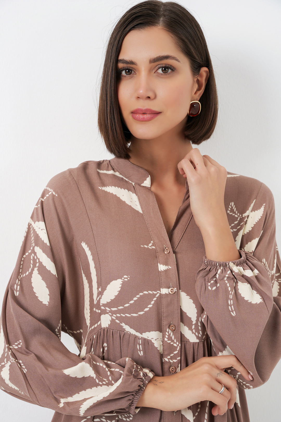 Bigdart Robe longue modélisée pour femme 2585 - d.Vison