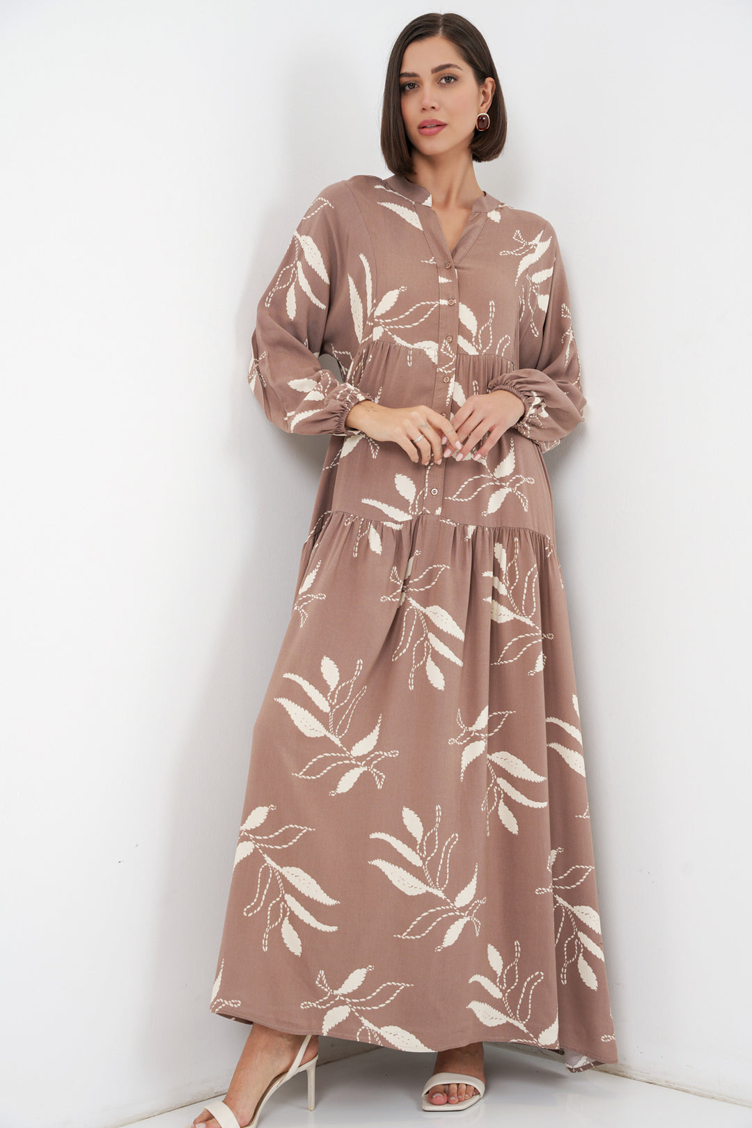 Bigdart Robe longue modélisée pour femme 2585 - d.Vison