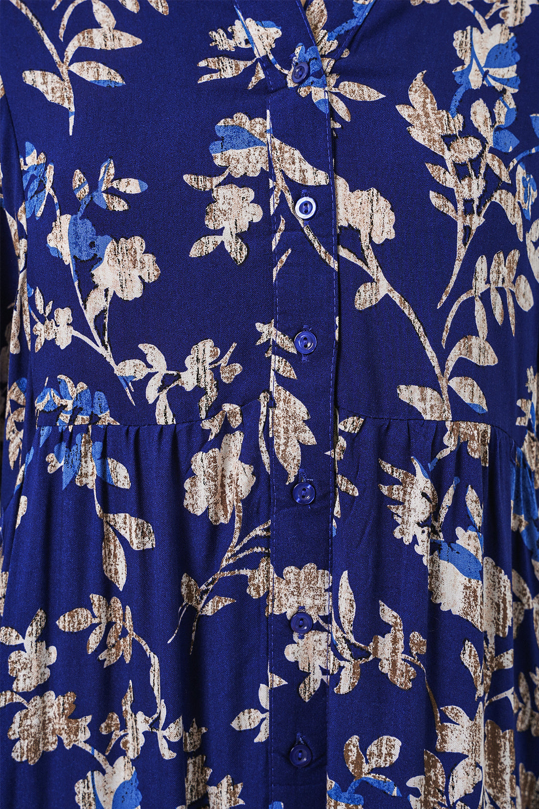Bigdart Robe longue modeste à motifs pour femme 2585 - e. Bleu roi