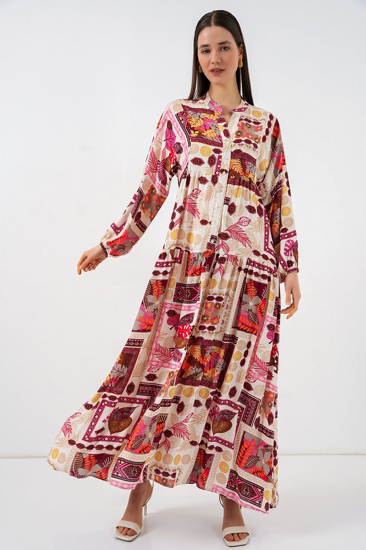 Bigdart Robe longue modifiée pour femme 2585 - Orange clair