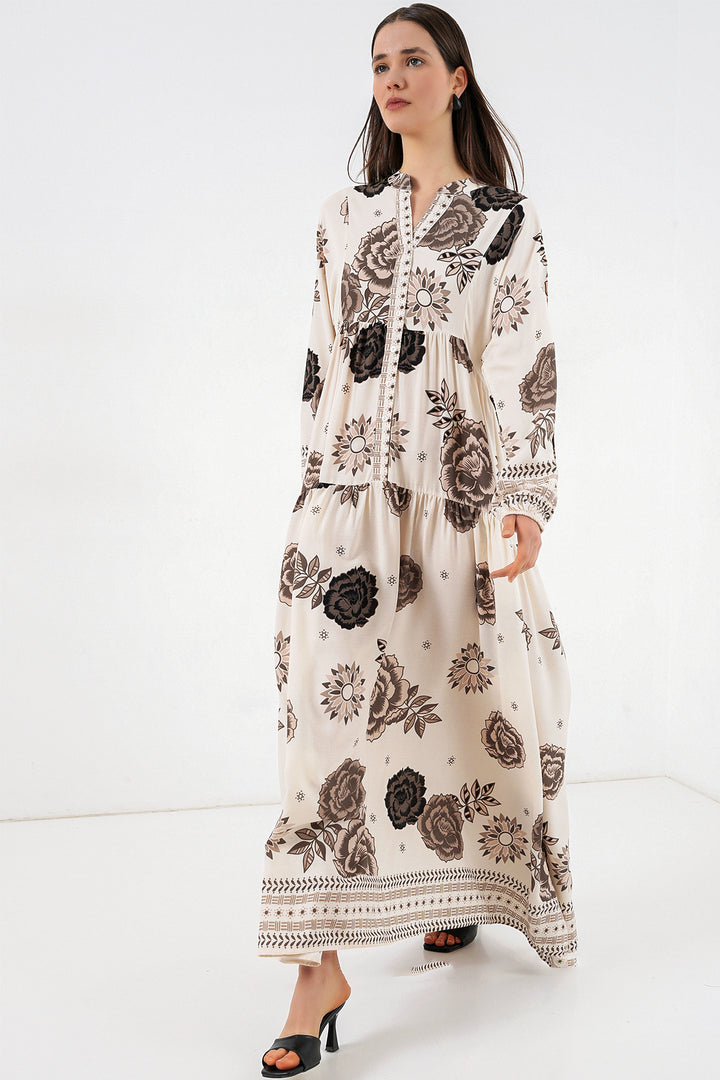 Bigdart Robe longue à motifs pour femmes 2585 - F.Bej