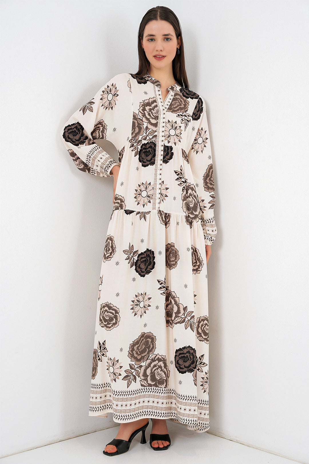 Bigdart Robe longue à motifs pour femmes 2585 - F.Bej