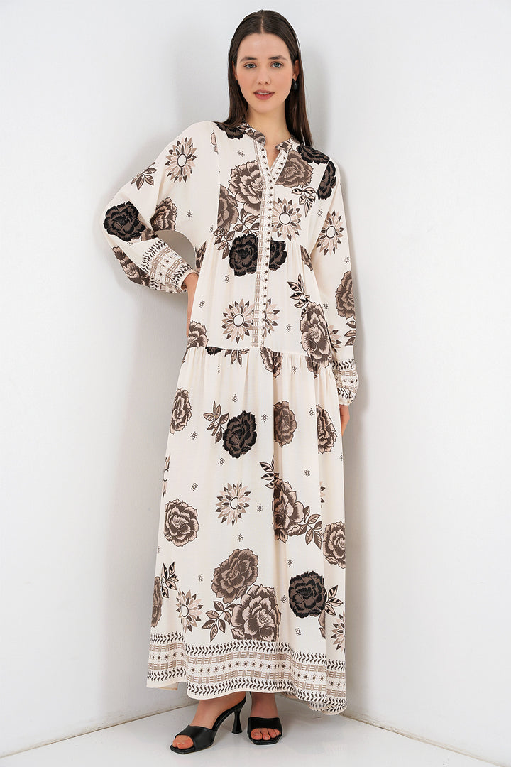 Bigdart Robe longue à motifs pour femmes 2585 - F.Bej