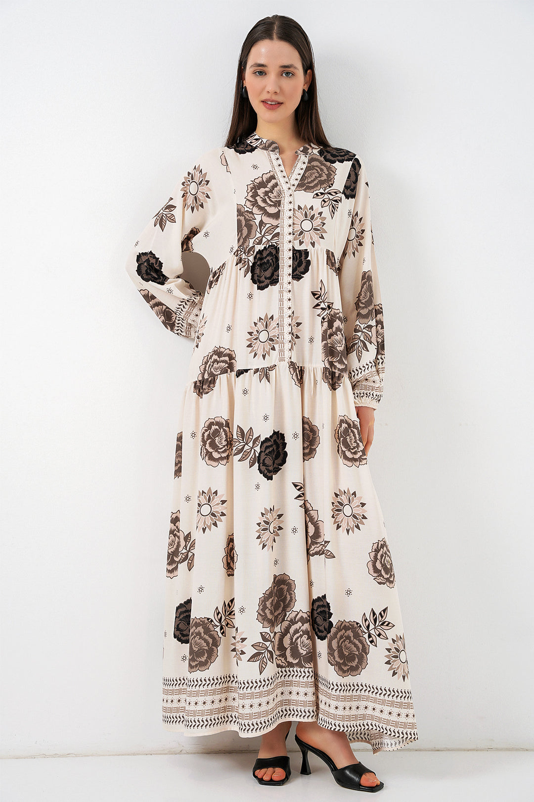 Bigdart Robe longue à motifs pour femmes 2585 - F.Bej