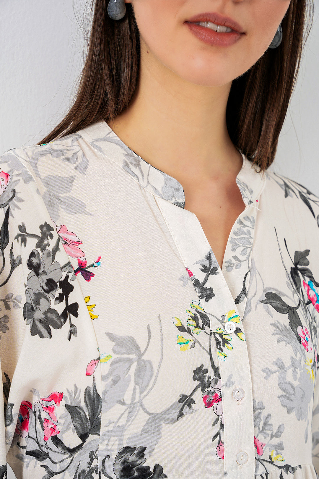 Bigdart Robe longue à motifs pour femmes 2585 - f.Gris