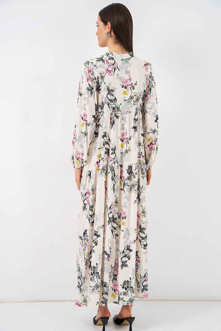 Bigdart Robe longue à motifs pour femmes 2585 - f.Gris