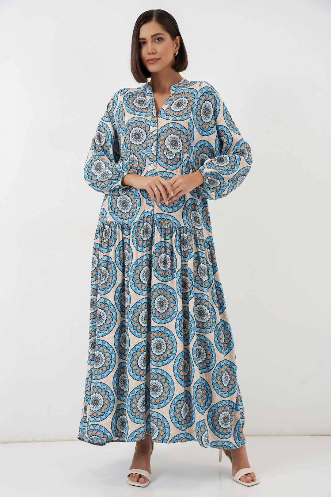 Bigdart Robe longue à motifs pour femme 2585 - F.Mint